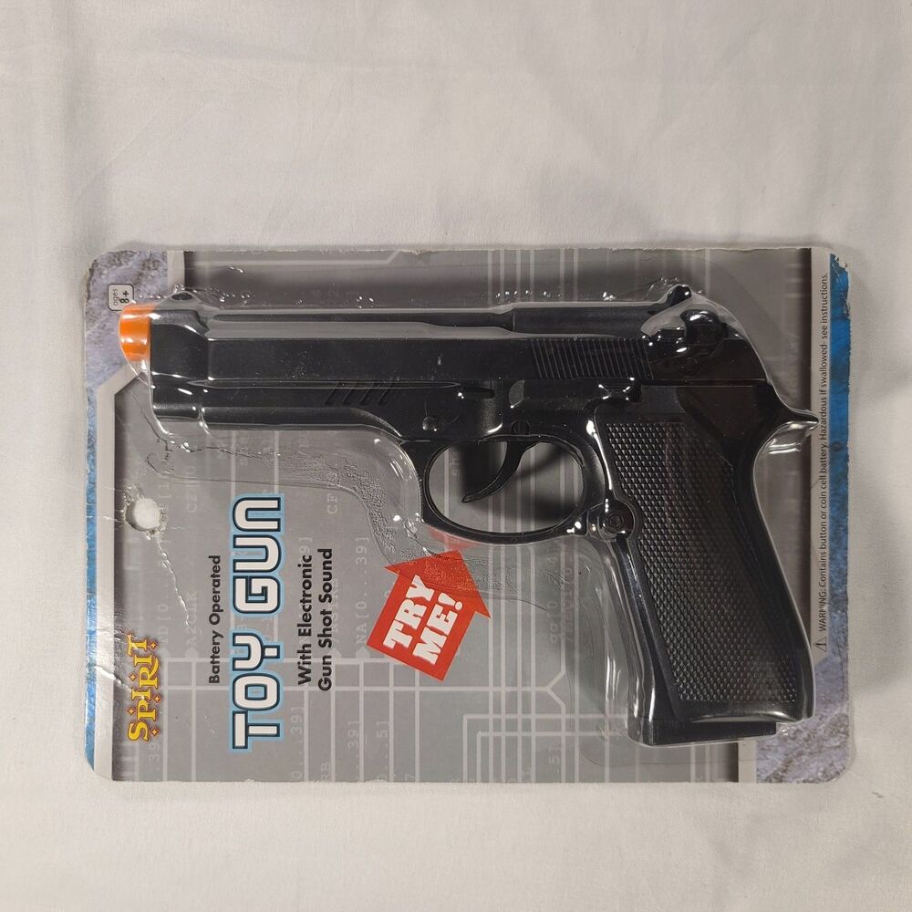 Spirit Halloween Battery Operated Toy Gun Pistol with Sound Effect